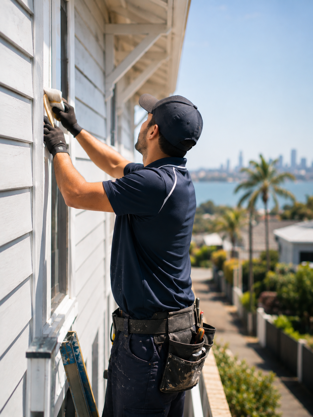 PropertyMaintain.co.nz team member working on an Auckland property